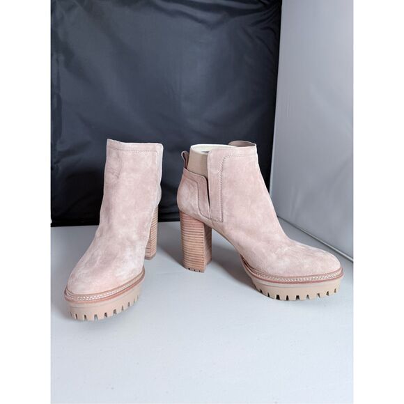 Vince Camuto Erinia Laceless Lug Sole‎ Booties Womens 11M Taupe Boho Fall Grunge - Picture 7 of 14